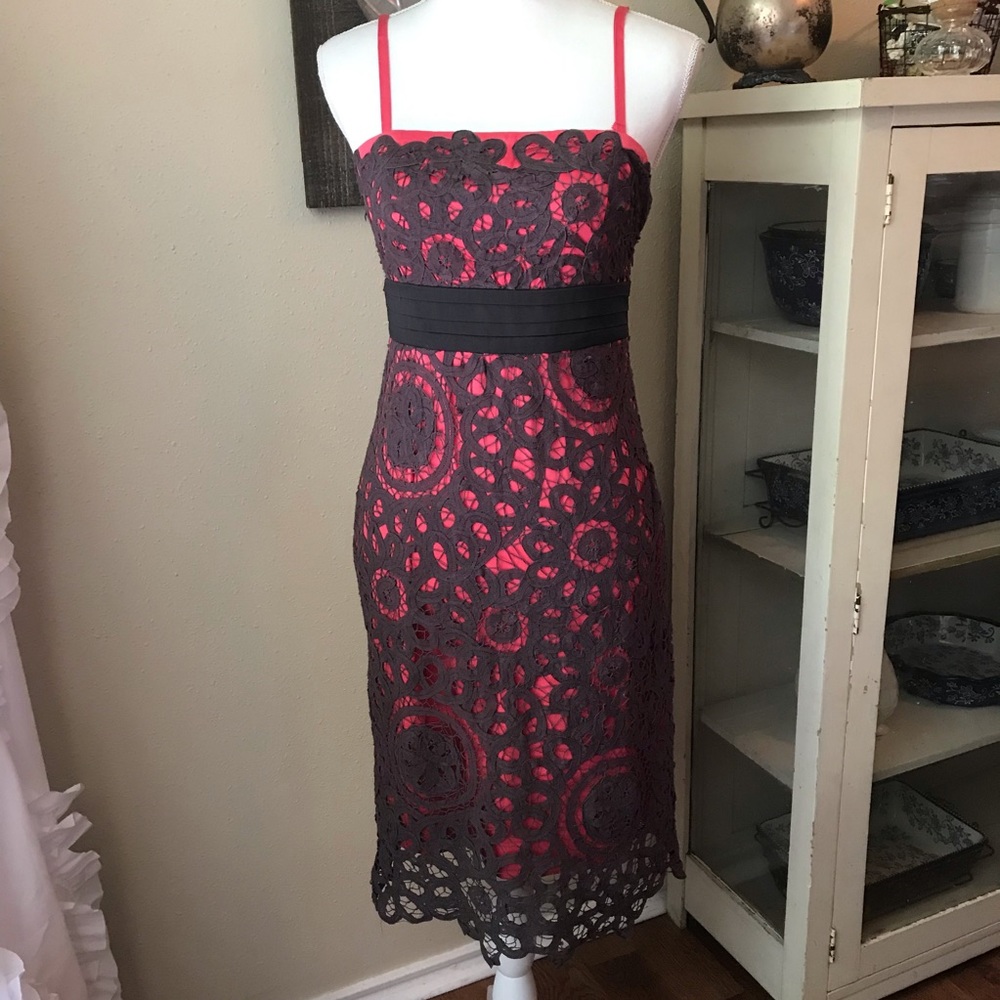 anthropologie pink and gray dress - Picture 2 of 6